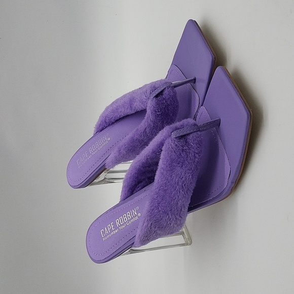 1098- Cape Robbin Vegan Women's Sandals Size 9 Purple Color NWT - Picture 1 of 12